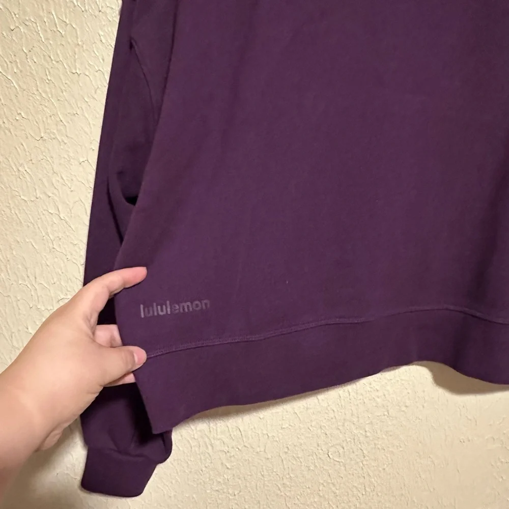 LULULEMON Oversized‎ Cropped Crew Neck Sweater Size 6